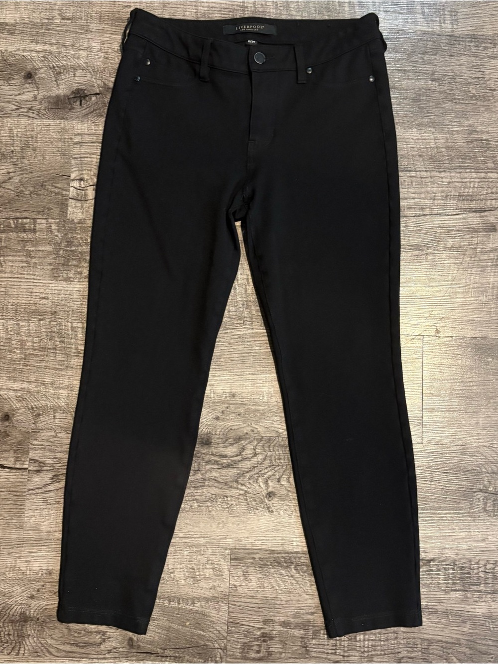 Liverpool Pants Women’s Size 8 Black Rayon Nylon Spandex